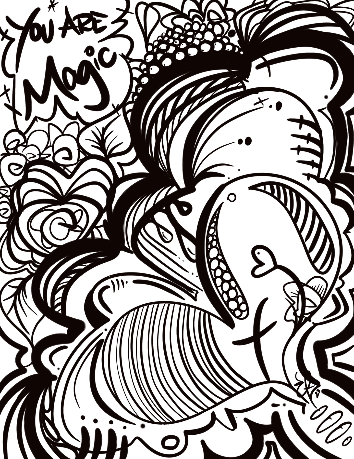 You Are Magic Digital Coloring Page